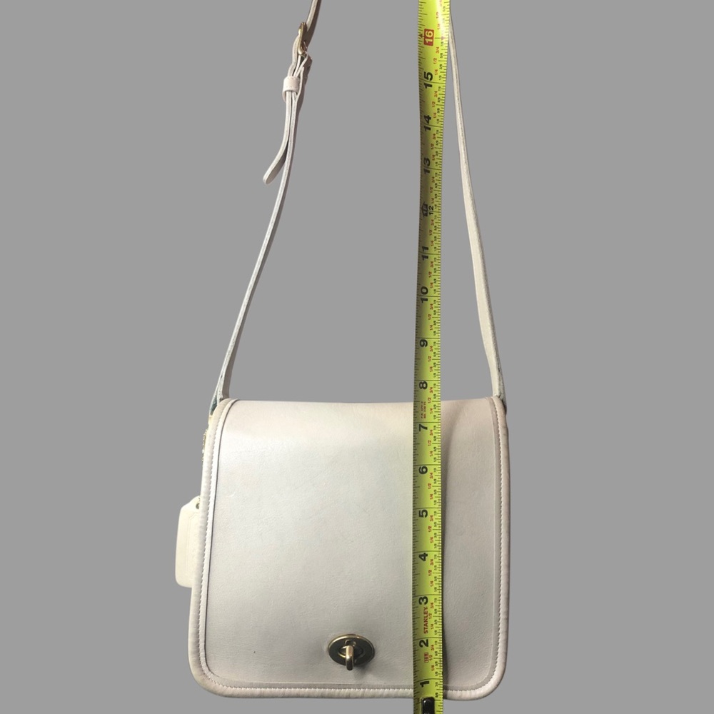 Vintage COACH Companion Bone Glove Tanned Leather Flap Crossbody Bag 9076 - Picture 15 of 17